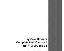 Service Manual for Case IH HAY / MOWER CONDITIONERS model 33