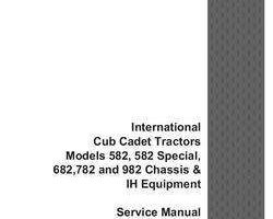 Service Manual for Case IH Tractors model 582