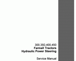 Service Manual for Case IH Tractors model Farmall 350
