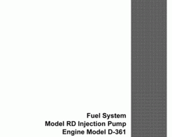 Service Manual for Case IH TRACTORS model 806