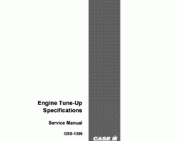 Service Manual for Case IH Engines model A