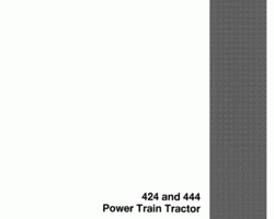 Service Manual for Case IH Tractors model 444
