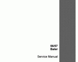 Service Manual for Case IH Balers model 57