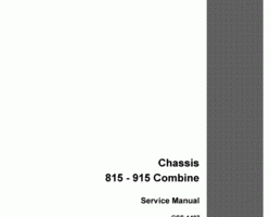 Service Manual for Case IH Combine model 815