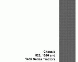 Service Manual for Case IH Tractors model 1456