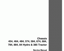Service Manual for Case IH Tractors model 385
