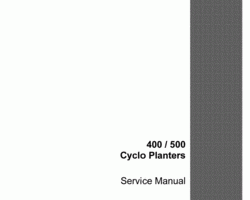 Service Manual for Case IH Planter model 500