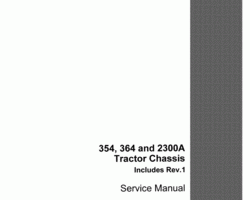 Service Manual for Case IH Tractors model 354