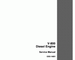 Service Manual for Case IH TRACTORS model 800