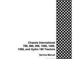 Service Manual for Case IH Tractors model 1586