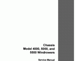 Service Manual for Case IH Windrower model 5000