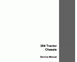 Service Manual for Case IH Tractors model 384