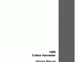 Service Manual for Case IH Harvester model 1400