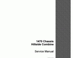Service Manual for Case IH Combine model 1470