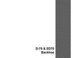 Parts Catalog for Case Loader backhoes model SD70