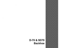 Parts Catalog for Case Loader backhoes model D70