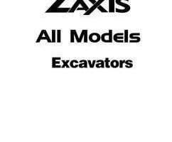 Service Repair Manuals for Hitachi Zaxis Series model Zaxis160lc Excavators