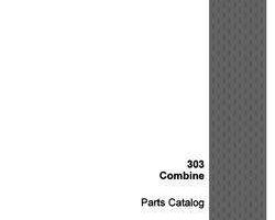 Parts Catalog for Case IH Combine model 303