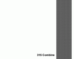 Parts Catalog for Case IH Combine model 315