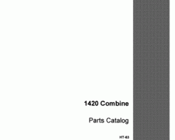 Parts Catalog for Case IH Combine model 1420