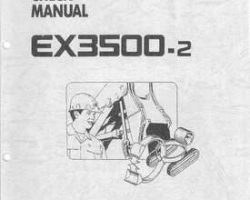 Maintenance Service Repair Manuals for Hitachi Ex-2 Series model Ex3500-2 Excavators