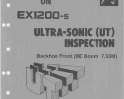Test Service Repair Manuals for Hitachi Ex-5 Series model Ex1200-5 Excavators