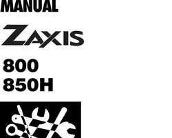 Assembly Service Manuals for Hitachi Zaxis Series model Zaxis800 Excavators