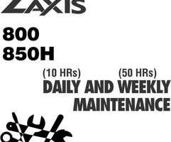 Maintenance Service Repair Manuals for Hitachi Zaxis Series model Zaxis850h Excavators