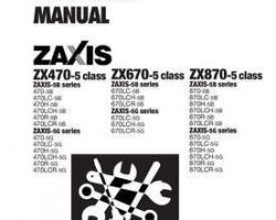 Assembly Service Procedure for Hitachi Zaxis-5 Series model Zaxis670lc-5g Excavators