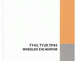 Case Excavators model TY45 Operator's Manual