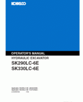 Kobelco Excavators model SK290LC Operator's Manual