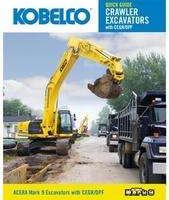 Quick Reference Card for Kobelco Excavators model SK350-9