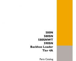 Parts Catalog for Case Loader backhoes model 580SN