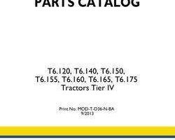 Parts Catalog for New Holland Tractors model T6.150