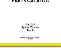 Parts Catalog for New Holland Tractors model T4.105F