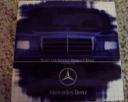 1988 Mercedes Benz 420SEL 126 Chassis Service, Electrical & Owner's Manual CD