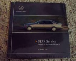 1992 Mercedes Benz 300SE, 300SEL & 300SD 140 Chassis Service, Electrical & Owner's Manual CD