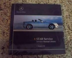 1999 Mercedes Benz SLK230 Kompressor 170 Chassis Service, Electrical & Owner's Manual CD