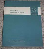 1962 Mercedes Benz 180, 180D, 180a, 180b, 180Db, 180Dc & 180c Workshop Service Manual