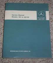 1959 Mercedes Benz 190SL, 190D, 190b & 190Db Workshop Service Manual