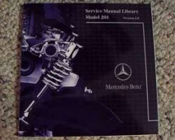 1984 Mercedes Benz 190D & 190E 201 Chassis Service, Electrical & Owner's Manual CD