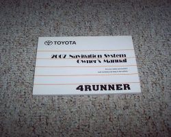 2007 Toyota 4Runner Navigation System Owner's Manual