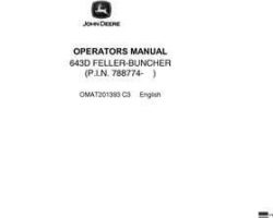 Operators Manuals for Timberjack D Series model 643d Wheeled Feller Bunchers