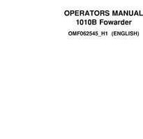 Operators Manuals for Timberjack B Series model 1010b Forwarders