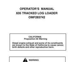 Operators Manuals for Timberjack 35 Series model 635 Knuckleboom Loader