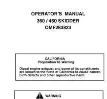 Operators Manuals for Timberjack 60 Series model 460c Skidders