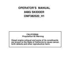 Operators Manuals for Timberjack G Series model 848g Skidders