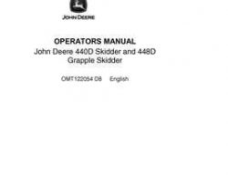 Operators Manuals for Timberjack D Series model 448d Skidders