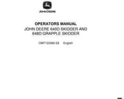 Operators Manuals for Timberjack D Series model 648d Skidders