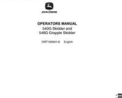 Operators Manuals for Timberjack G Series model 548g Skidders